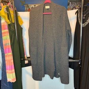 Universal Thread size small Charcoal Gray Chunky Knit Cardigan with Pockets